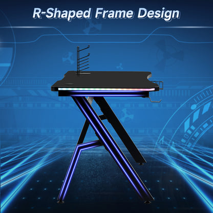 Pro Gaming Desk with Carbon Fibre Surface