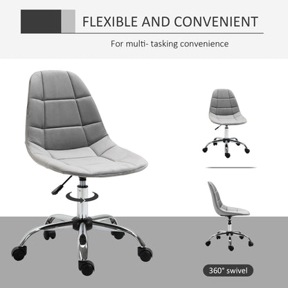 Armless Height Adjustable Office Chair