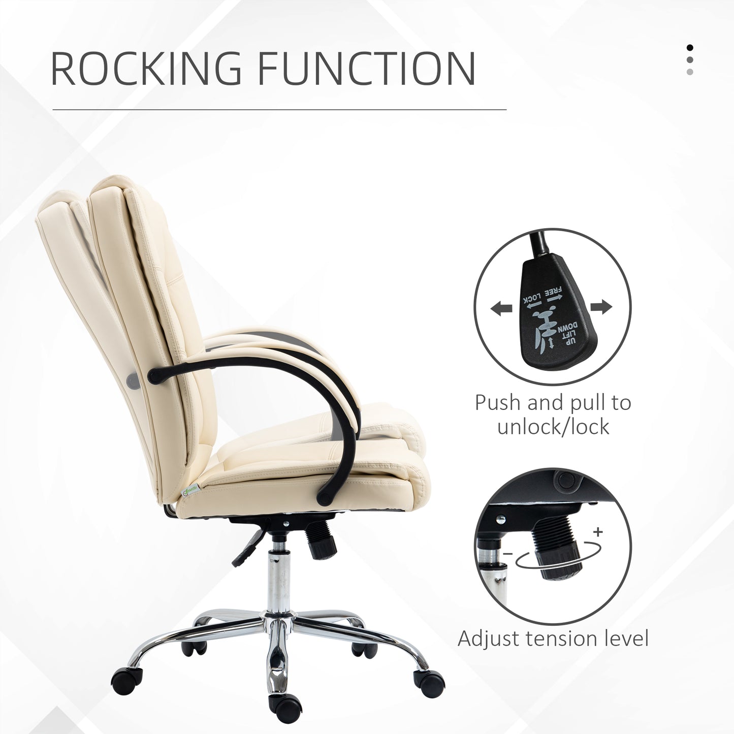 Soft Padded Leather Desk Chair