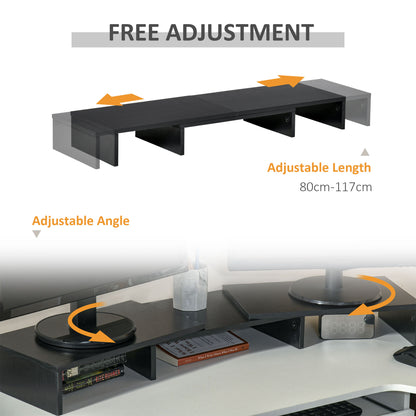 Adjustable Dual Monitor Stand Riser