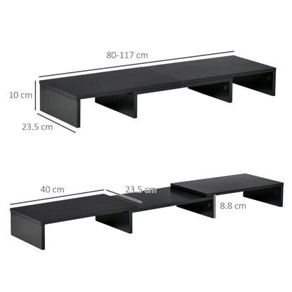 Adjustable Dual Monitor Stand Riser